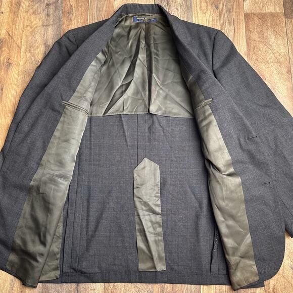 Vintage Brooks Brothers 346 Wool Blazer Men's 42R Gray Sport Coat USA Made 6548 - Picture 5 of 11